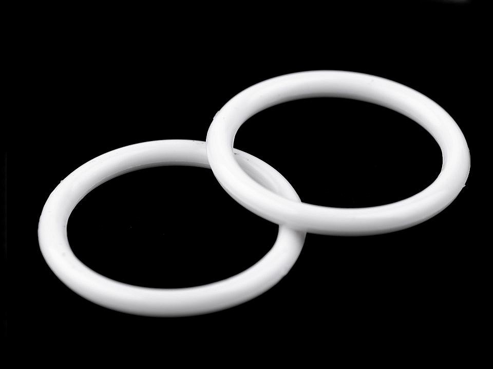 Plastic Ring Ø30 mm, white, 10 pc.