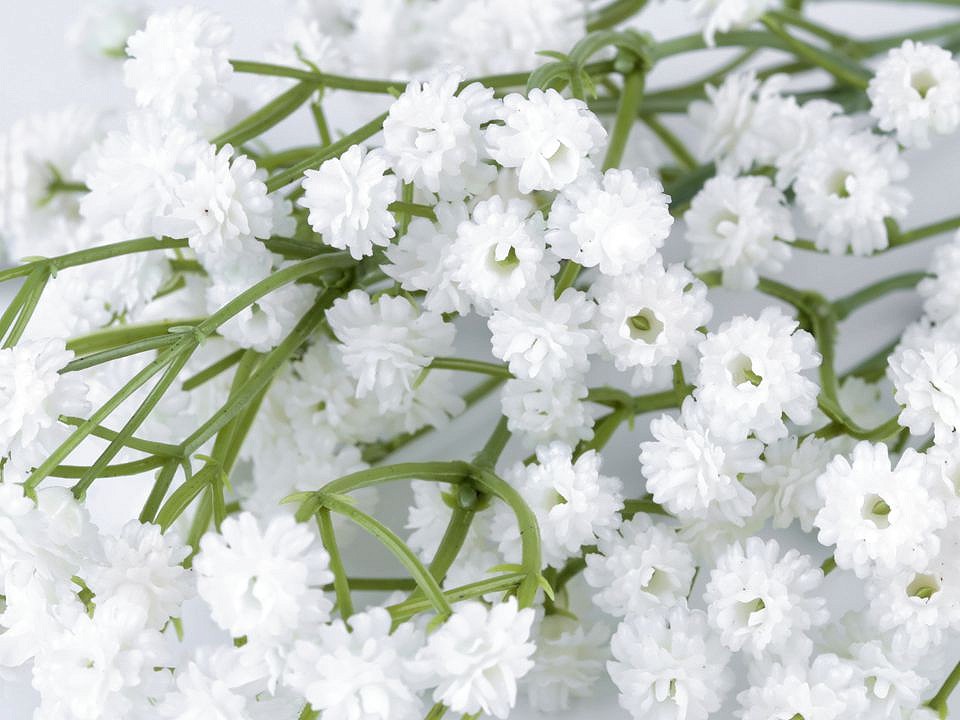 Artificial Babys Breath Plant Flower, white