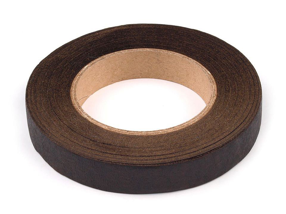 Moss Green Florist Stem Tape width 12 mm, darkbrown