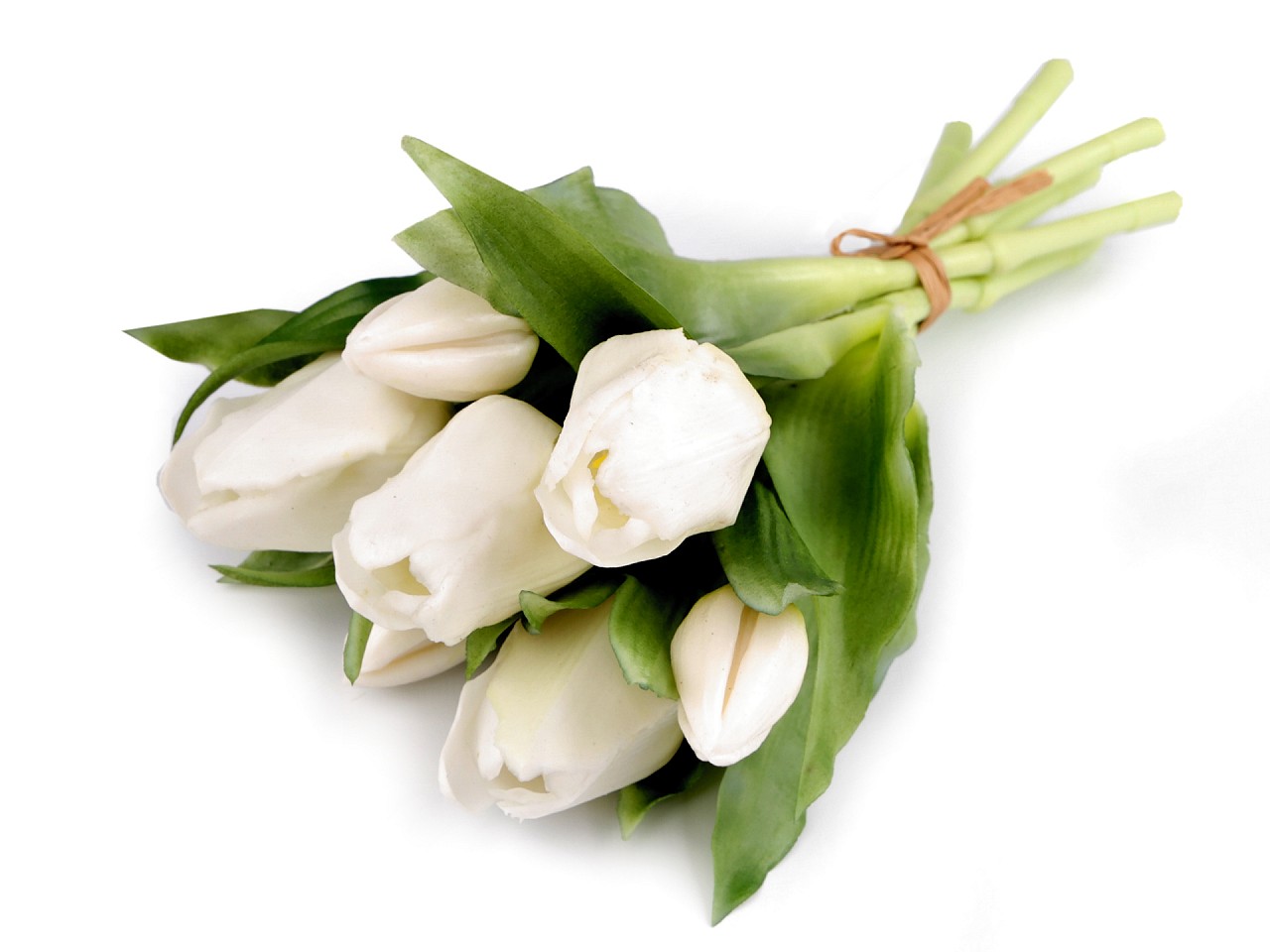 Artificial Tulip Bouquet, white