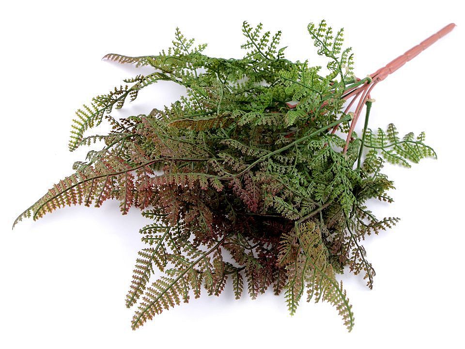 Artificial Fern, green - brown