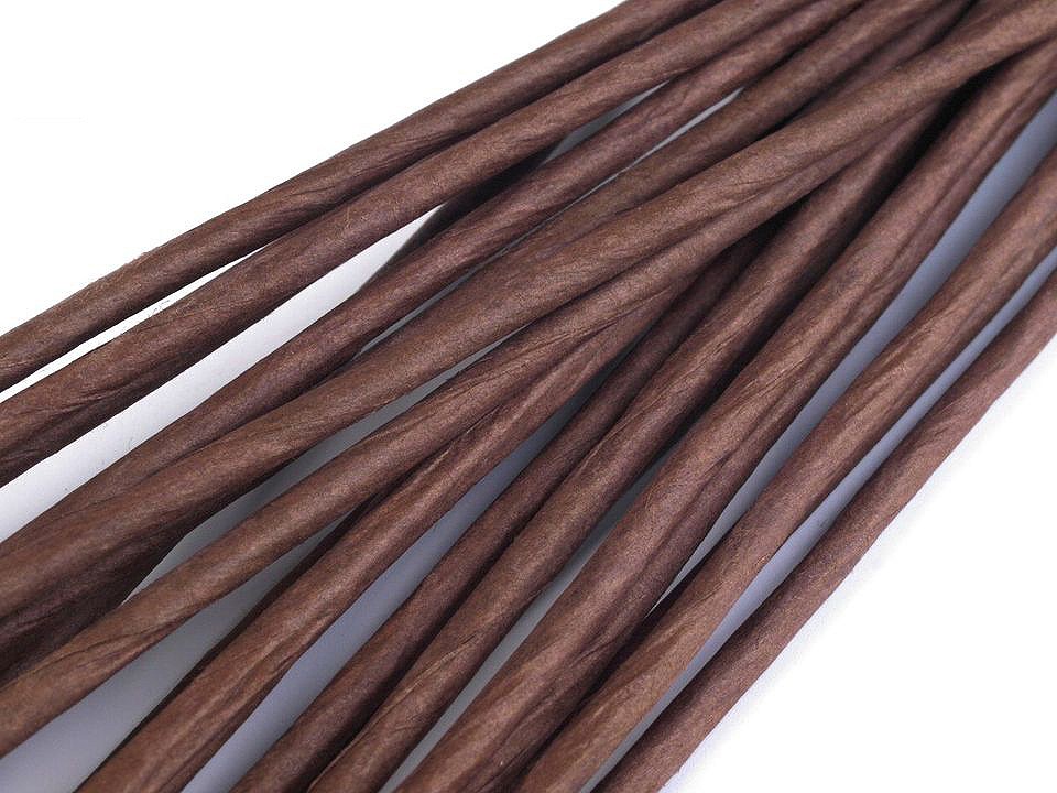 Paper Covered Floral Wire Ø2.5 mm, length 40 cm, brown, 20 pc.