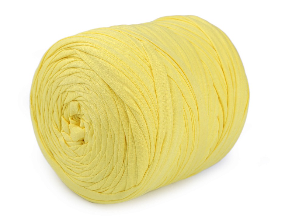 Bandă de tricotat Spaghetti, 650-700 g - galben