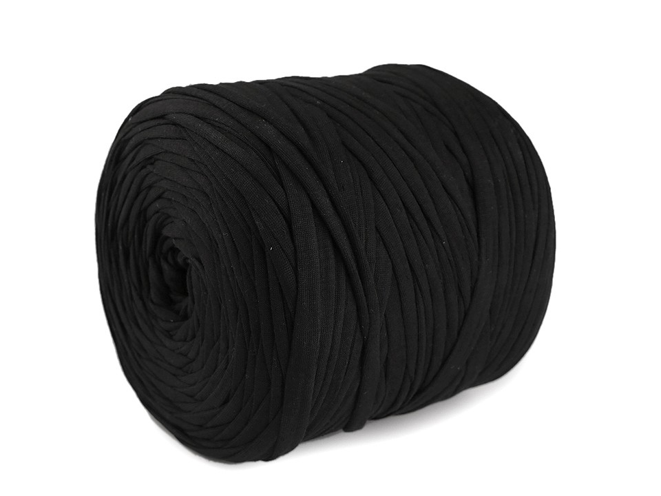 Bandă de tricotat Spaghetti, 650-700 g - negru