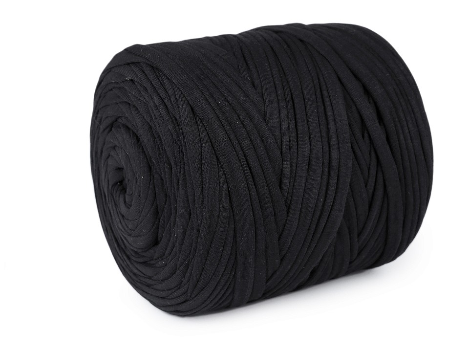 T-Shirt / Spaghetti Yarn 700 g - black, 1 Buc.