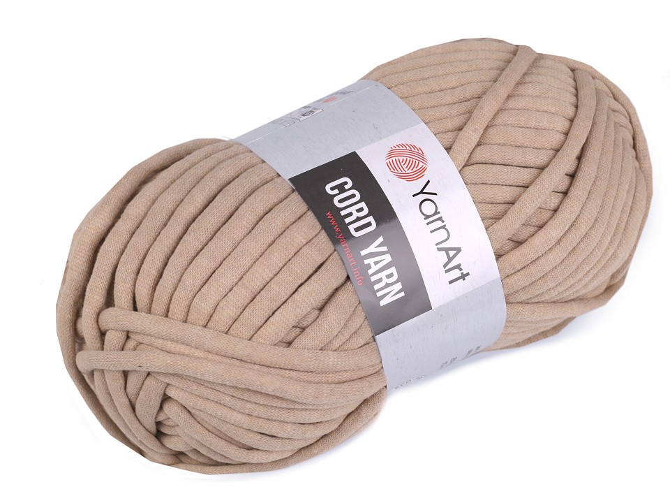 Knitting Yarn 250 g Cord Yarn - beige, 1 Buc.