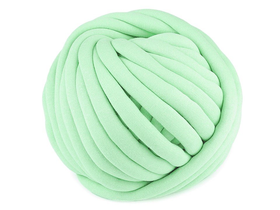 Fir tubular cu umplutură Marshmallow la metru, 750 g - verde mentă