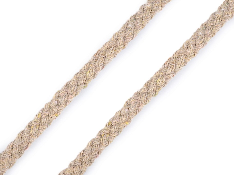 Twisted Cotton Cord / String Ø5 mm - burlap, 45 Buc.