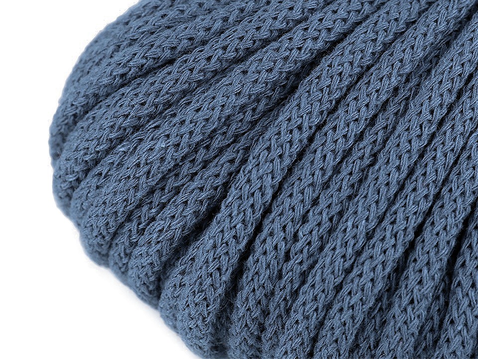 Cord / String Yarn Ø5 mm - darkblue-grey, 10 ml.