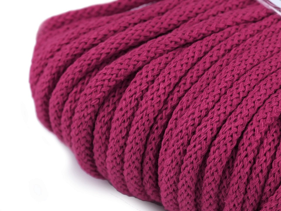 Cord / String Yarn Ø5 mm - fuchsia, 10 ml.