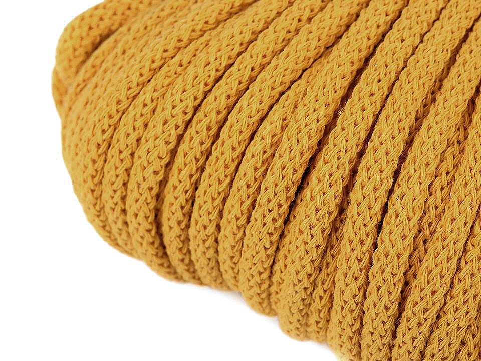 Cord / String Yarn Ø5 mm - mustard, 10 ml.