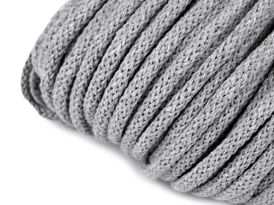 Cord / String Yarn Ø5 mm - lightgrey, 10 ml.