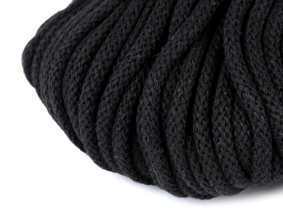 Cord / String Yarn Ø5 mm - black, 10 ml.