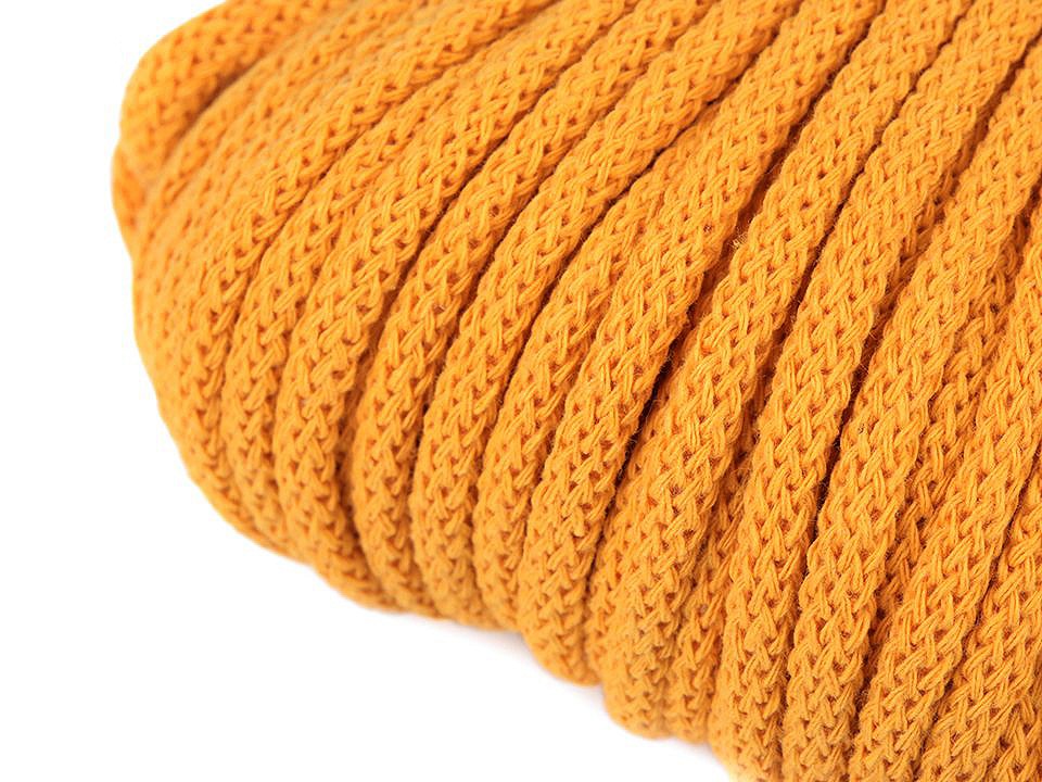 Cord / String Yarn Ø5 mm - orange-yellow, 10 ml.