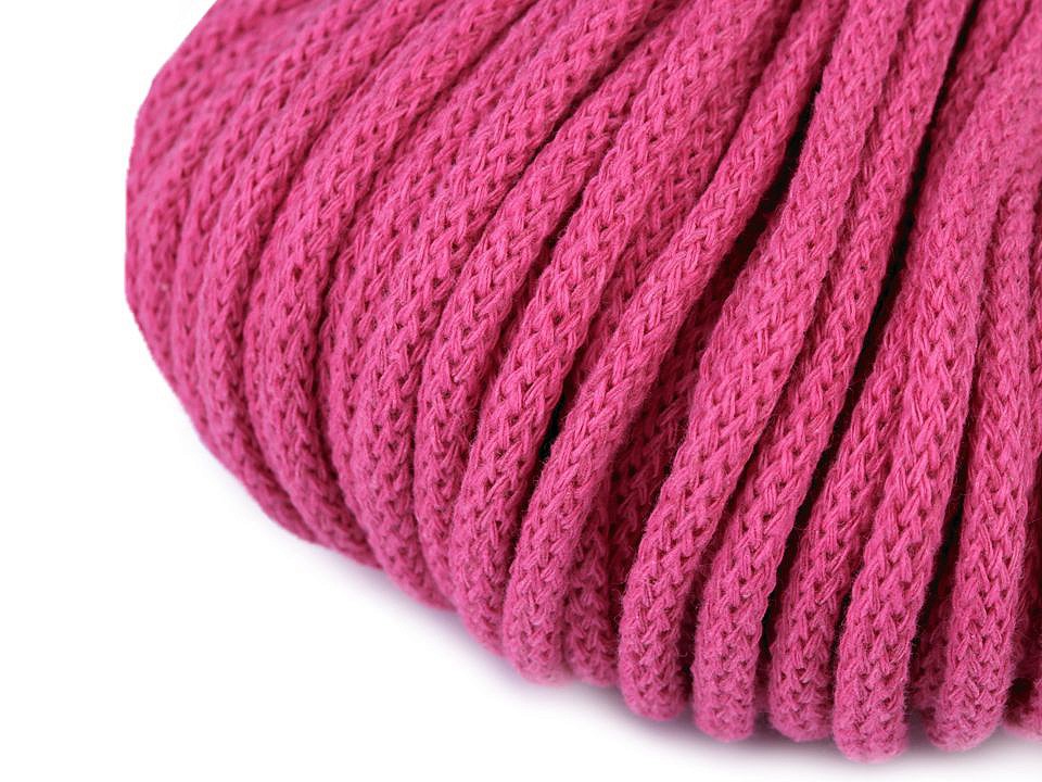 Cord / String Yarn Ø5 mm - pink, 10 ml.