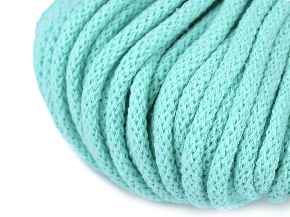 Cord / String Yarn Ø5 mm - mint, 10 ml.