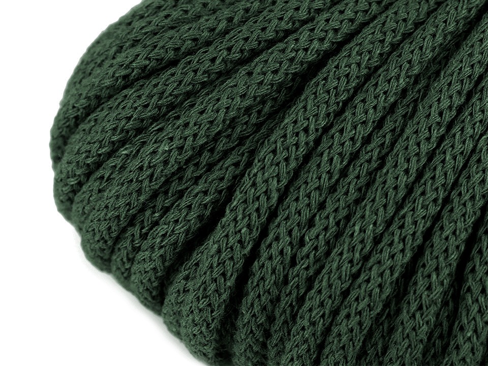 Cord / String Yarn Ø5 mm - green forest, 50 ml.